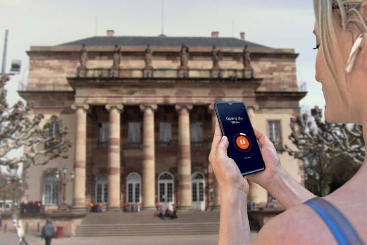 Visit Strasbourg in freedom: In front of the Rhine National Opera, Place Broglie.