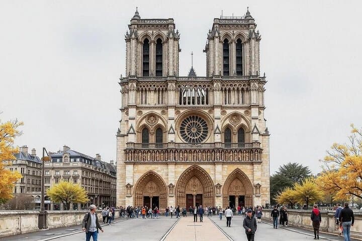 Notre-Dame Outdoor Guided Tour with Optional Cathedral Access