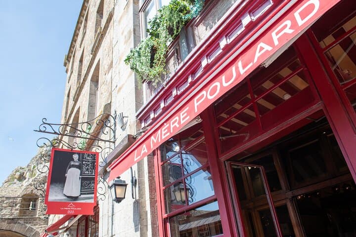 La mere poulard, iconic shop in mont saint michel