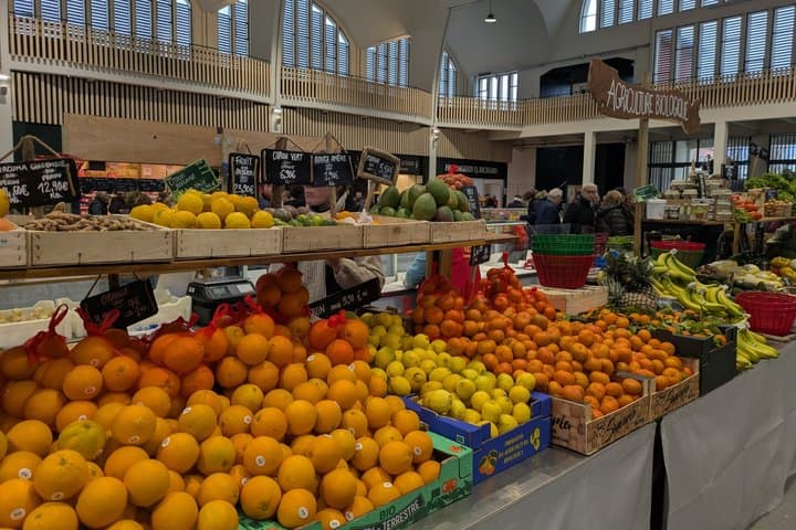 Fresh fruits at Villefranche’s covered market