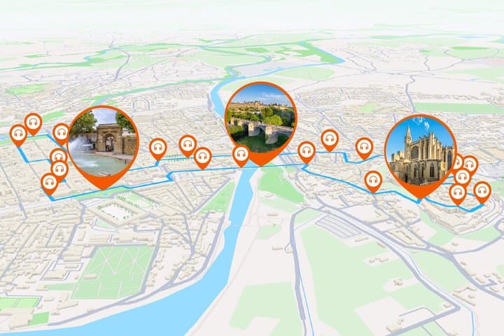 Carcassonne Audioguided walking tour 2h30 and 27 audios
