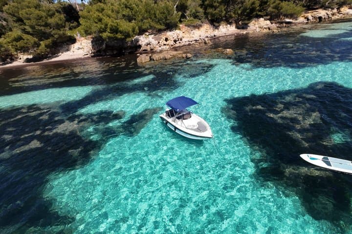 boat trip without a license to the Lérins Islands