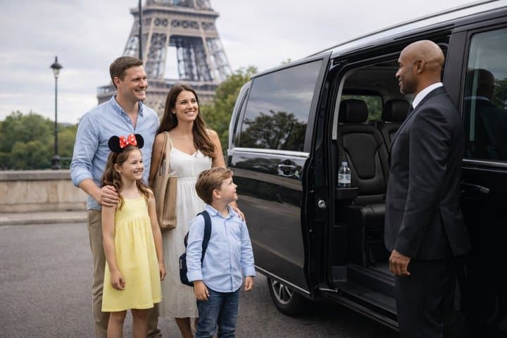 3 Private Transfers CDG To Disney Disney To Paris Paris to CDG