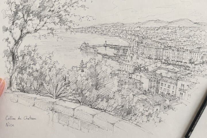 Outdoor painting workshop on Castle Hill