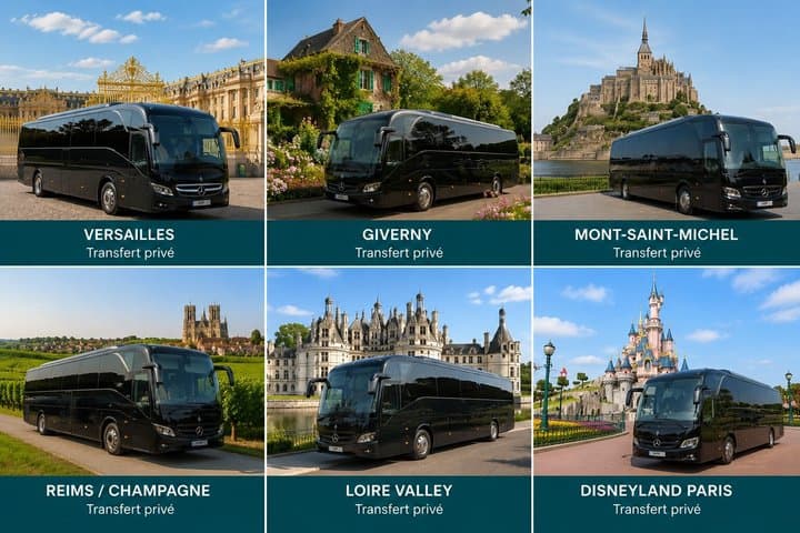 Private Coach with Driver 4h 8h Full Day