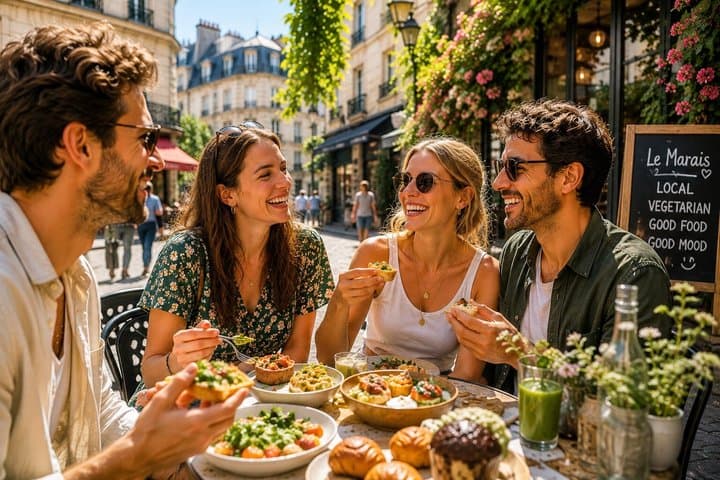 100% Vegetarian Paris Food Tour in Le Marais (Full Meal)