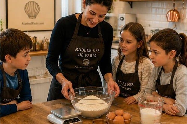 Madeleine Baking Class for Families and Kids in Central Paris