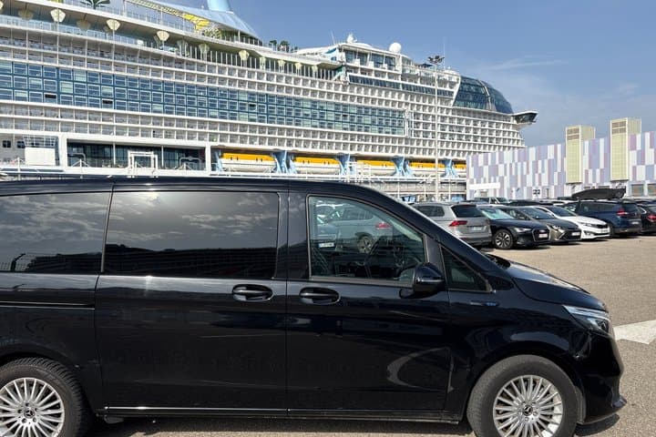 Private van transfer from cruise ship to Aix-en-Provence