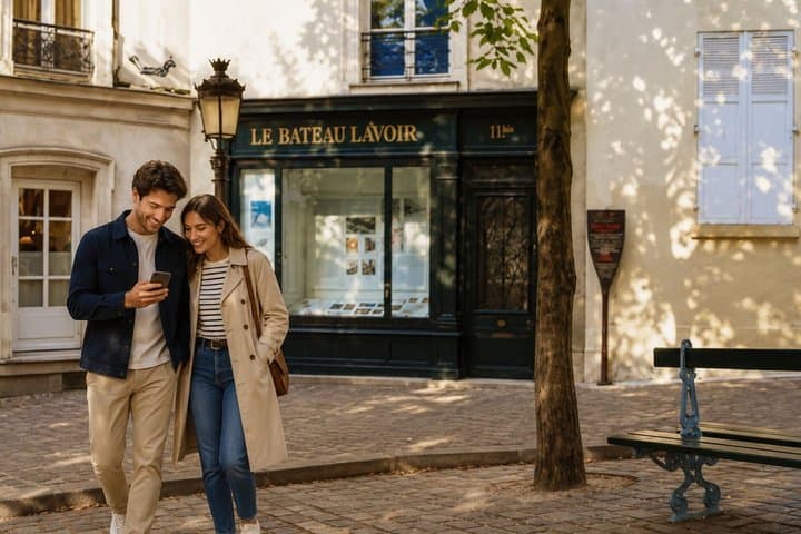 Paris Montmartre Scavenger Hunt and Self Guided Walking Tour