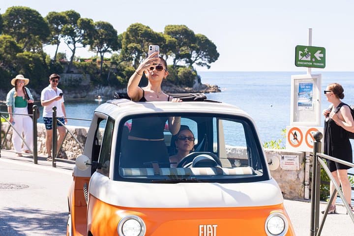 Retro Electric Topolino Ride on the French Riviera