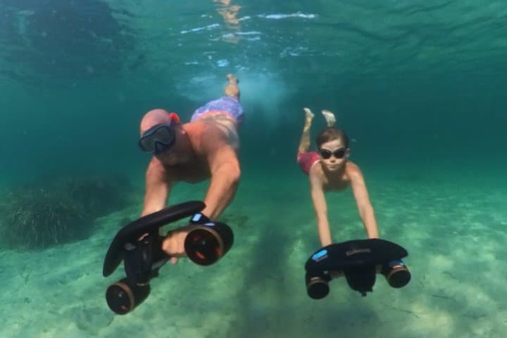 Cap d'Antibes: Scooter, Snorkeling and private Paddle.
