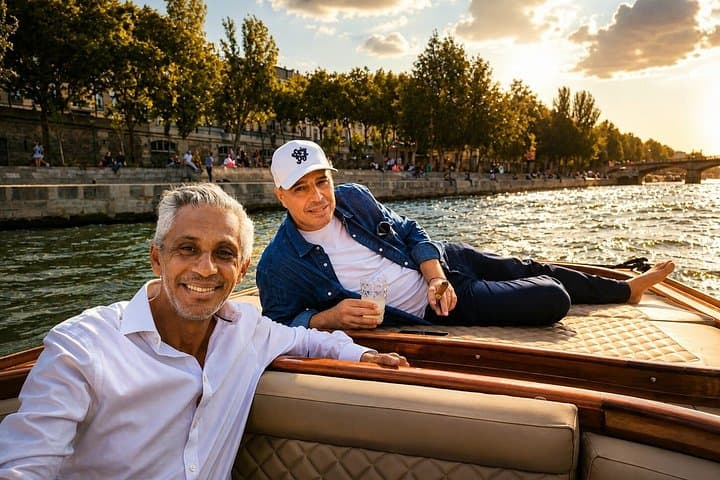 Romantic guided cruise with champagne