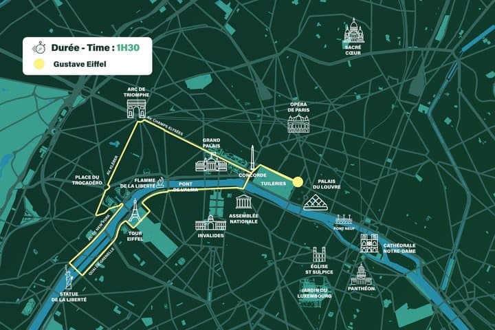 Paris Gustave Eiffel Discovery Private Tour by Electric Pedicab