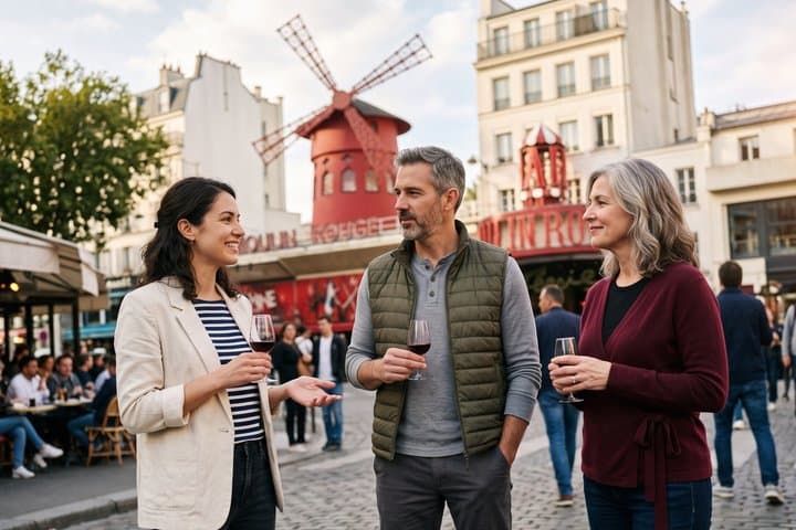 Singles' Paris Charming Wine Walking Tour