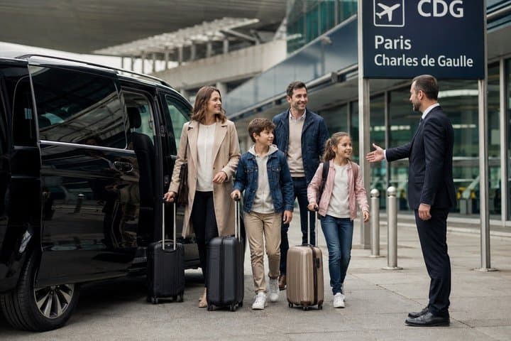 Private transfer to Paris, Disneyland and Parisian Airports
