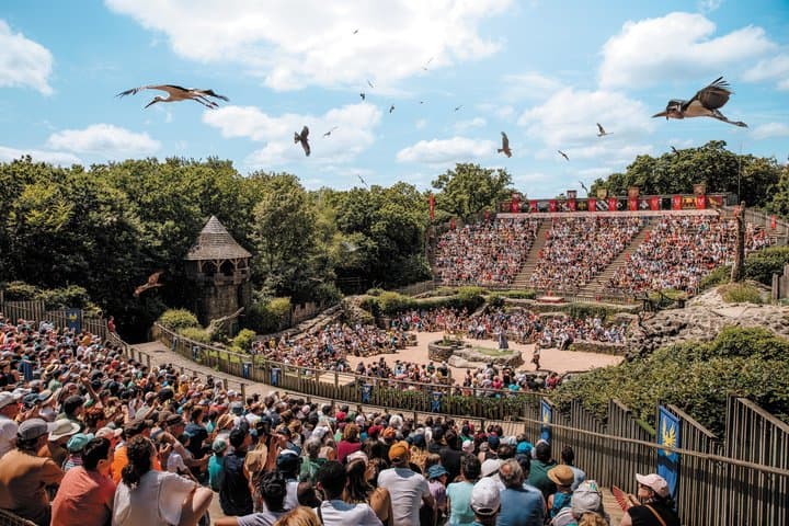 Entrance to Puy du Fou a unique park in the Vendée