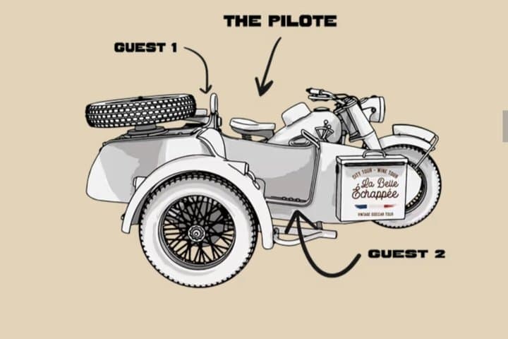 From Aix-en-Provence: 1-Hour Scenic Sidecar Tour on Cézanne Road