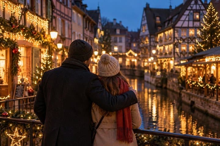 Strasbourg Photoshoot with Local Christmas Lights and Markets