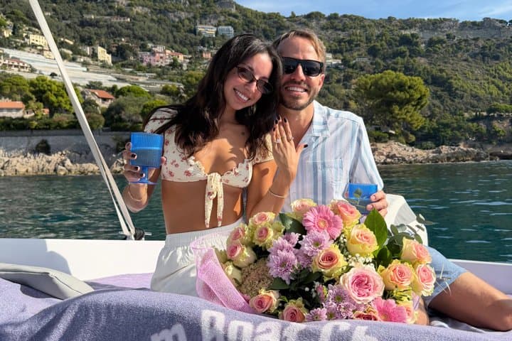 Monaco Wedding Proposal On A Private Boat