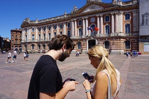 Team of players, Place du Capitole