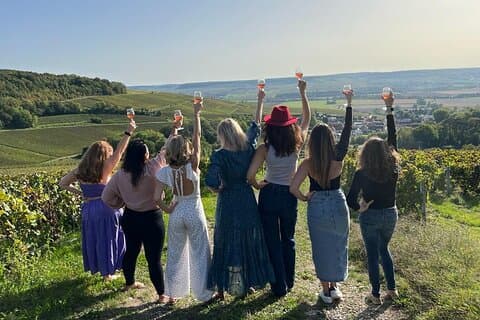 Tasting in the vineyard