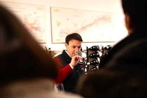 Burgundy wine tasting