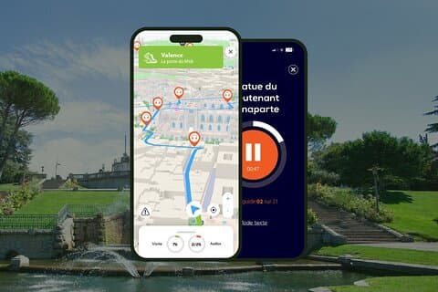 GPS Audioguide application: From Champ de Mars to Old Valencia (Offline).