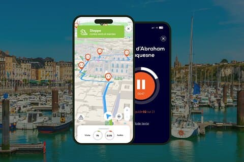 GPS Audioguide application: From Marina to Castle Museum (Offline).