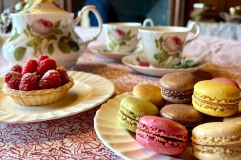 Delicious seasonal treats and tea
