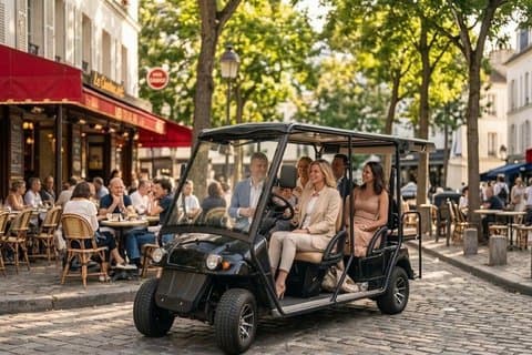 Private Paris Golf Cart Tour St Germain and Latin Quarter