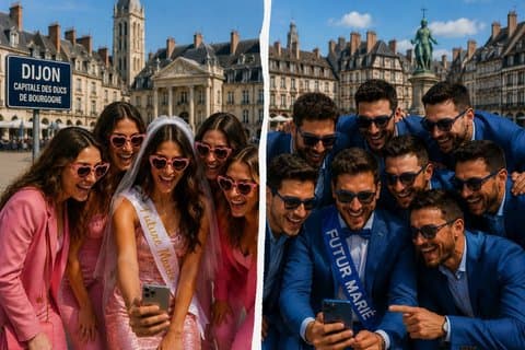 Dijon Challenges EVG EVJF City Challenge team