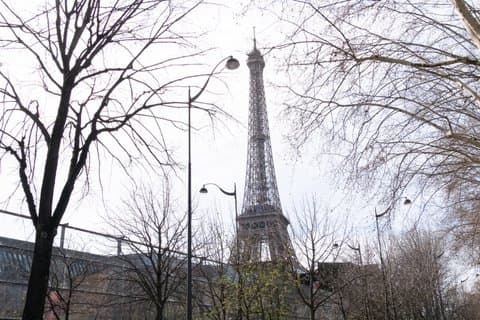 Ghost & Haunted Walking Tour in Eiffel Tower Exterior at Night