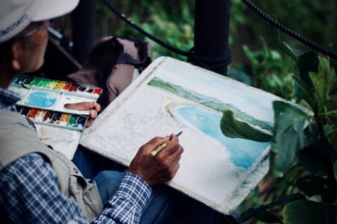 Nice Guided Tour + Watercolor Painting Workshop