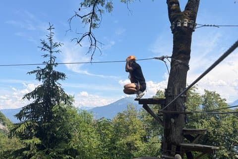 Tree top Adventure at Tamié Fort