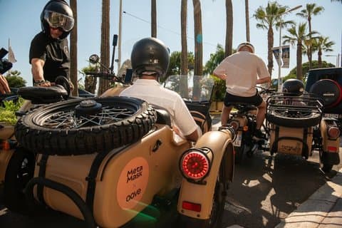 Private experience in vintage Sidecar from Nice to Monaco
