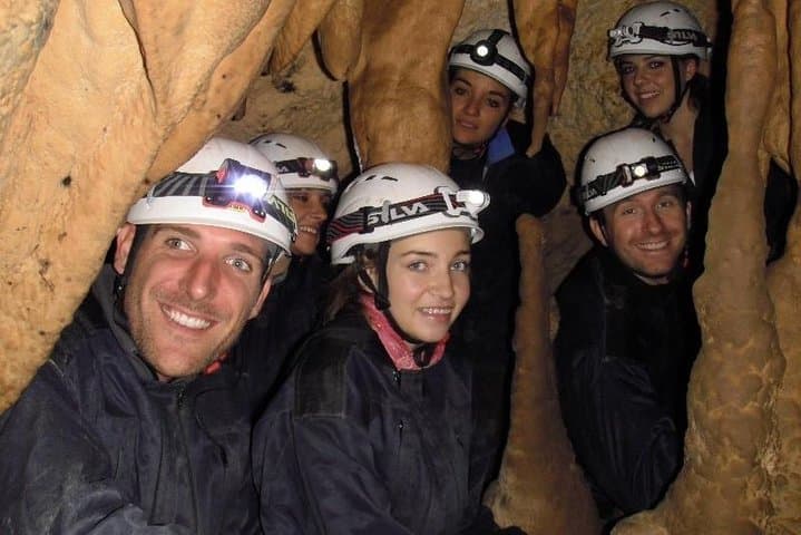 caving