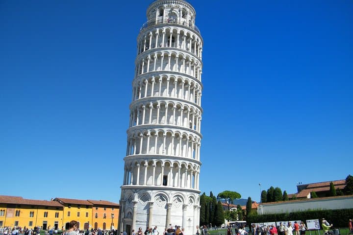 Stand tall next to the Leaning Tower of Pisa in
beautiful Tuscany