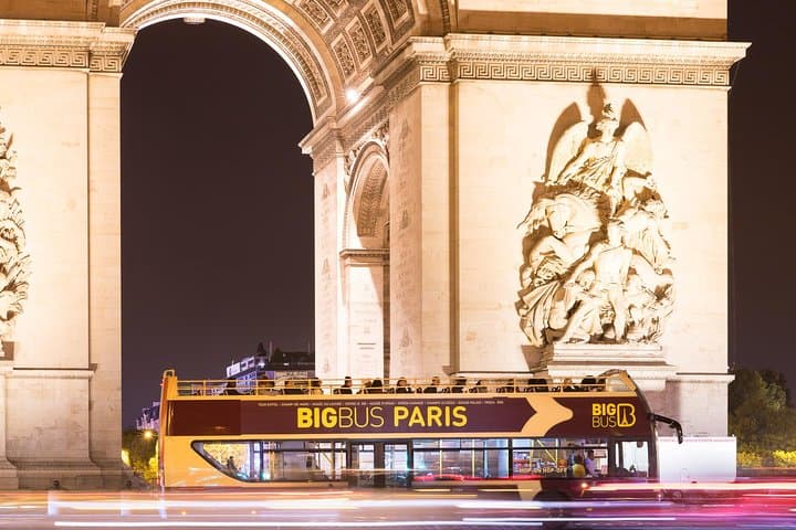 Paris Big Bus Open Top Panoramic Night Tour