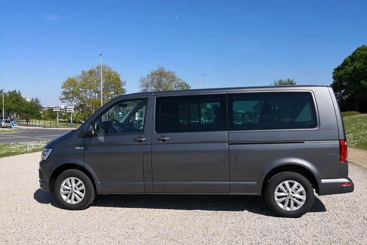 The confortable Minivan (8 seats) in which you will travel aboard, from Paris to Normandy.