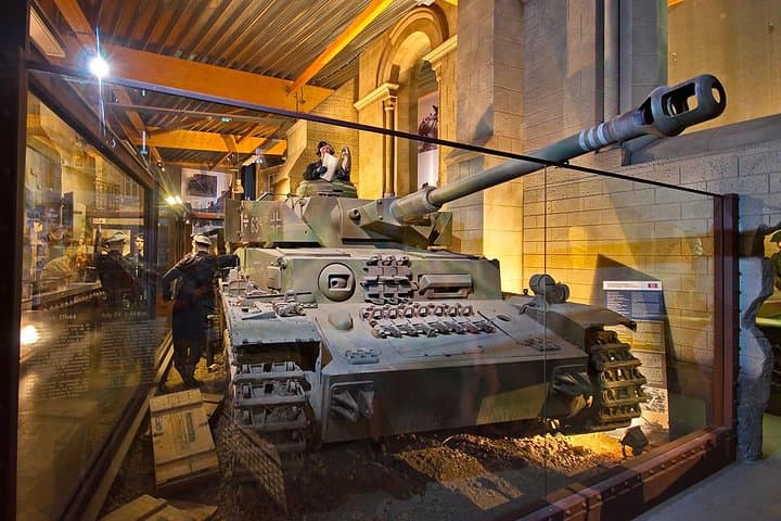 "Overlord Museum" in Colleville sur Mer (Omaha beach, Normandy) - German Panthe IV medium Tank.