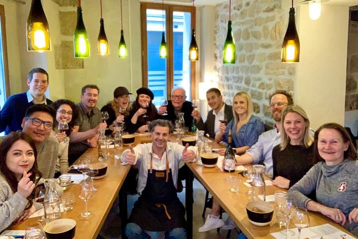 Lovely Parisian tasting room with a warm atmosphere