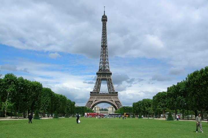 The EiffelTower and the Champs de Mars Park