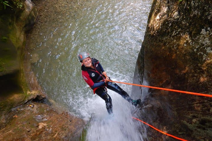 First canyoning in Grenoble in the Vercors
