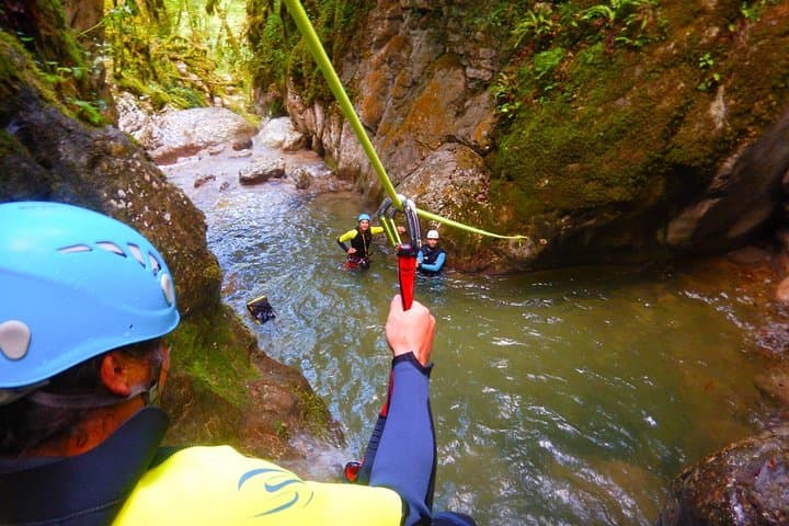 First canyoning in Grenoble in the Vercors