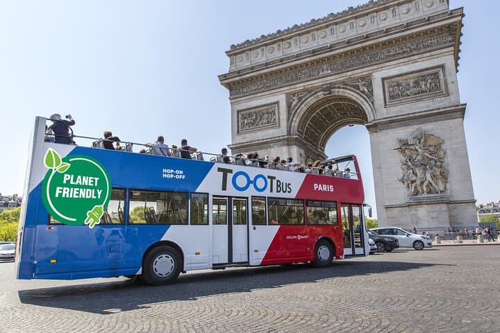 Paris Tootbus Must See Hop-on Hop-off Bus Tour with Seine River Cruise