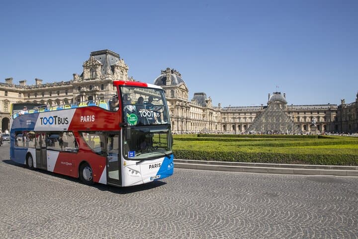 Paris Tootbus Must See Hop-on Hop-off Bus Tour with Seine River Cruise