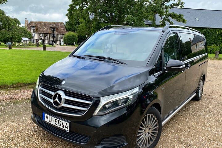 Our fast driving Mercedes