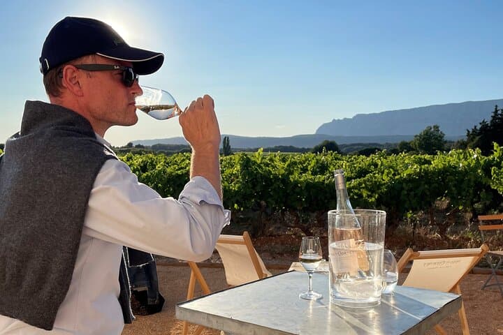 wine tasting in the heart of the vineyard