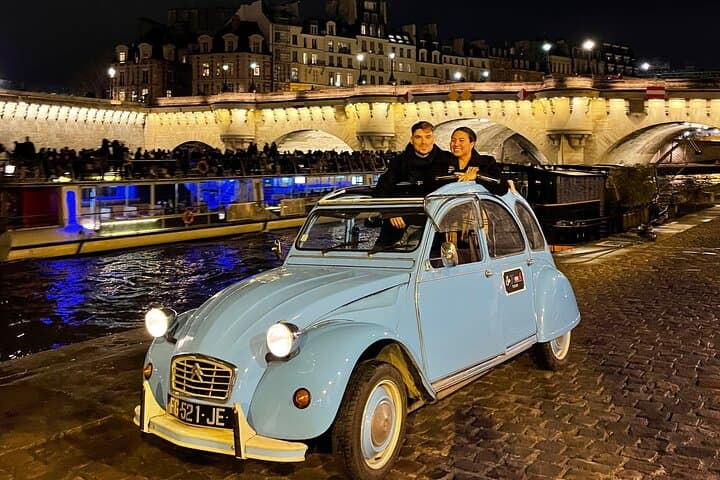 2-hour Private Night Ride in a Citroën 2CV in Paris