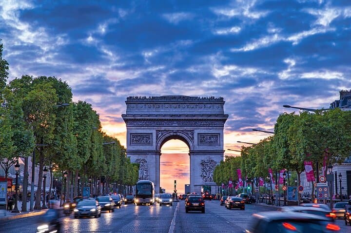 Avenue des champs élysée most beautiful avenue in the world with the triumphal arch